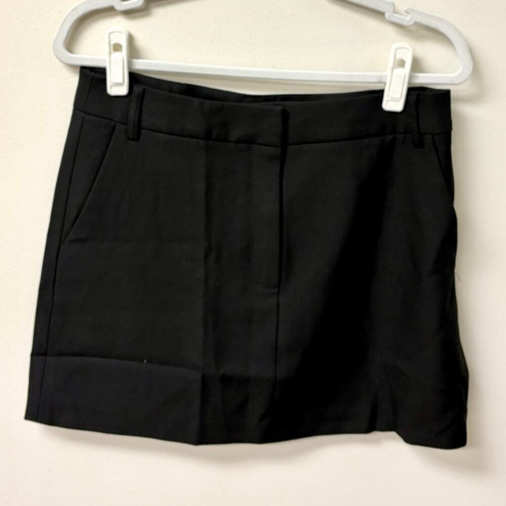 Commense Solid High Waisted Pocket A-Line Mini Sk… - image 2